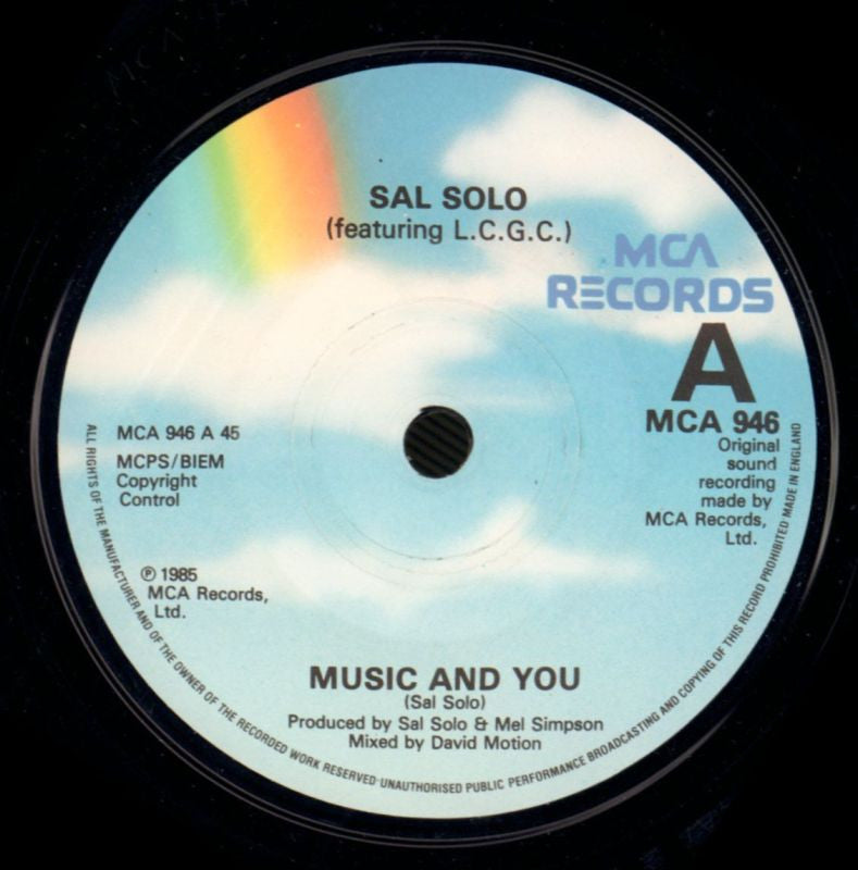 Music And You-MCA-7" Vinyl P/S-VG+/Ex
