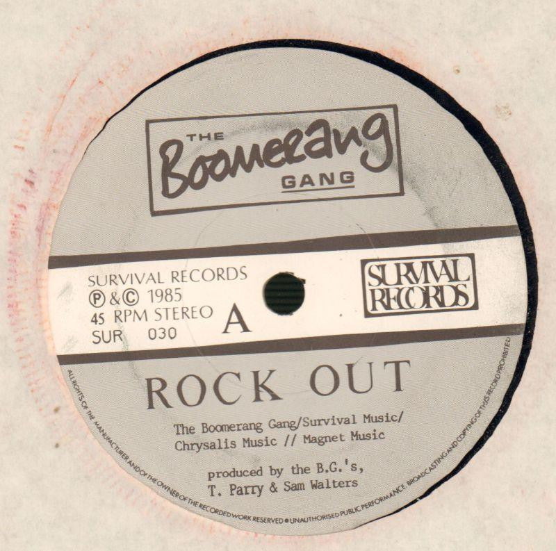 The Boomerang Gang-Rock Out-Survival-7" Vinyl