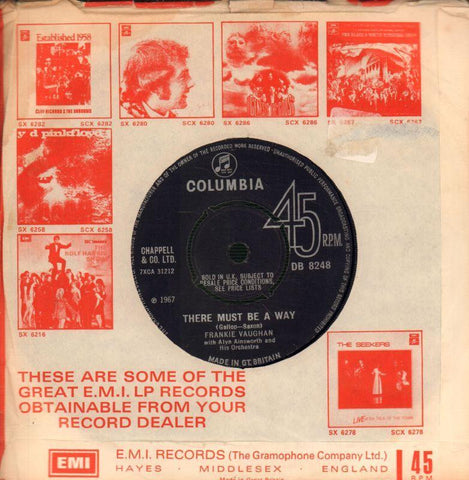 Frankie Vaughan-There Must Be A Way / You're Nobody-Columbia-7" Vinyl