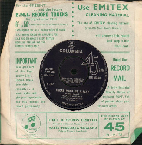 There Must A Way /You're Nobody-Columbia-7" Vinyl-VG/Ex