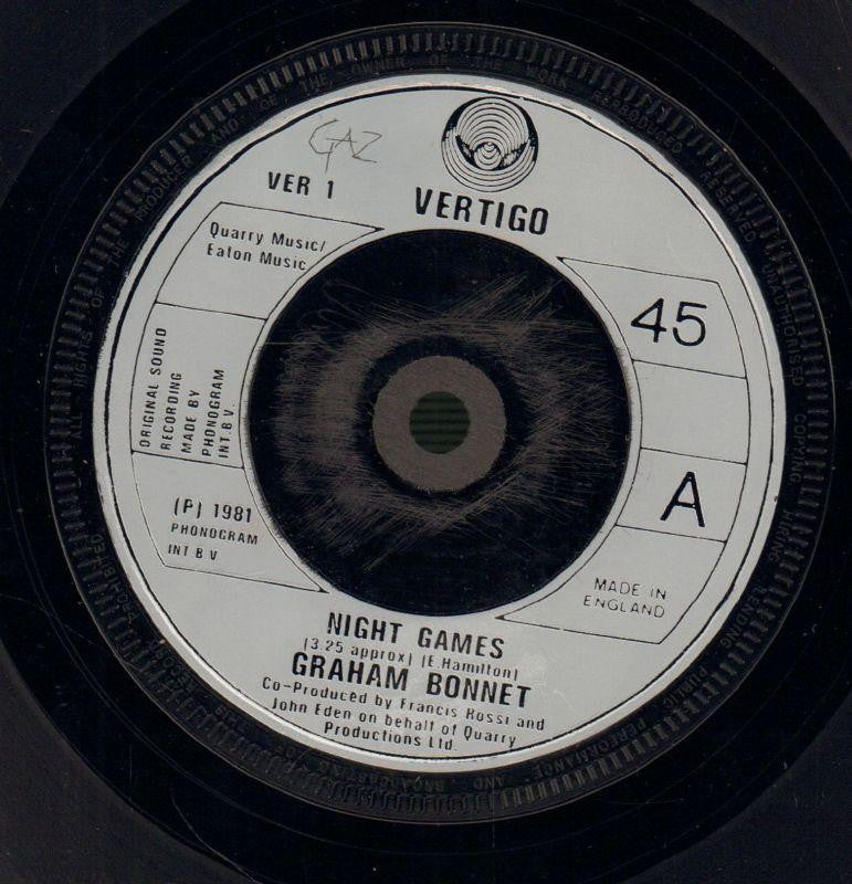 Night Games-Vertigo-7" Vinyl P/S-Fair/VG+