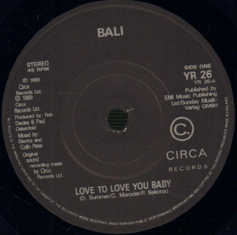 Love To Love You Baby-Circa-7" Vinyl P/S-Ex/Ex