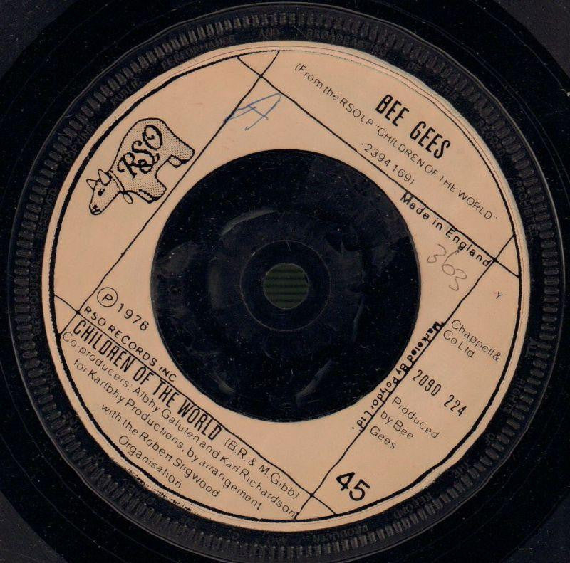 Bee Gees-Children Of The World / Boogie Child-RSO-7" Vinyl