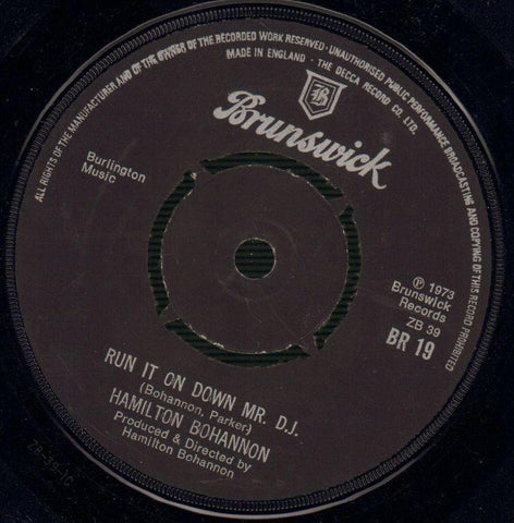 Hamilton Bohannon-Run It On Down Mr DJ / Disco Stomp-Brunswick-7" Vinyl