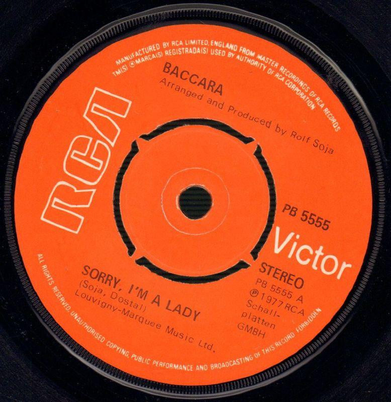 Baccara-Sorry I'm A Lady / Love You Till I Die-RCA-7" Vinyl