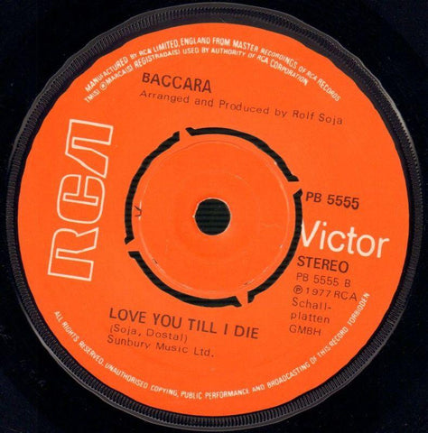 Sorry I'm A Lady / Love You Till I Die-RCA-7" Vinyl-VG/VG