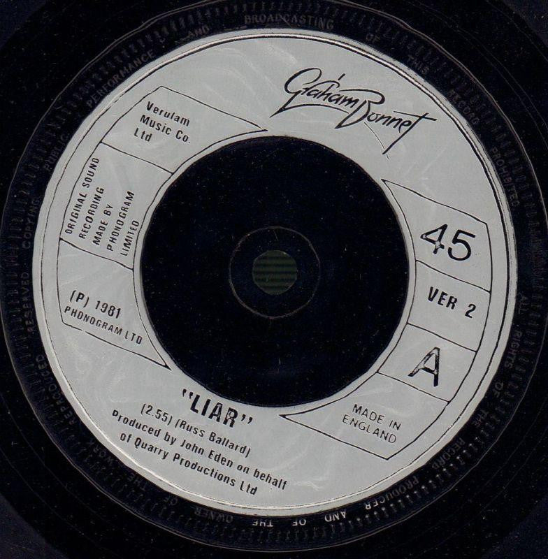 Graham Bonnet-Liar / Bad Days Are Gone-Vertigo-7" Vinyl