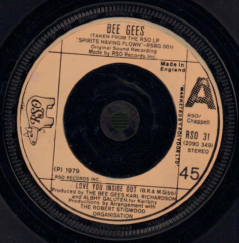 Bee Gees-Love You Inside Out / I'm Satisfied-RSO-7" Vinyl