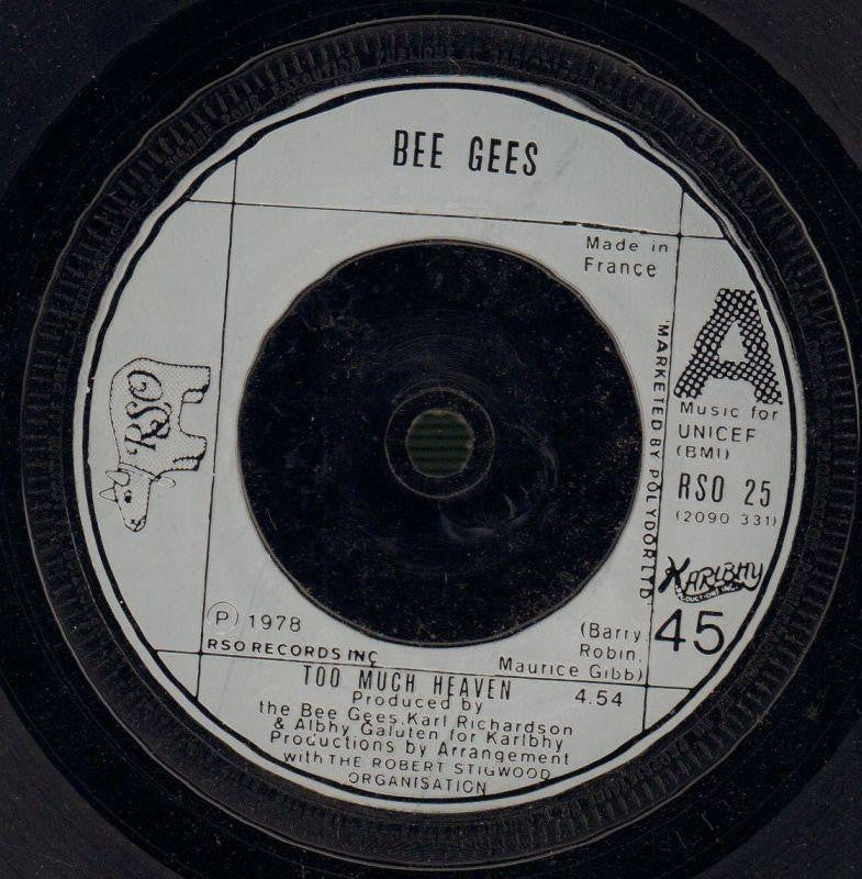 Bee Gees-Too Much Heaven / Rest Your Love-RSO-7" Vinyl