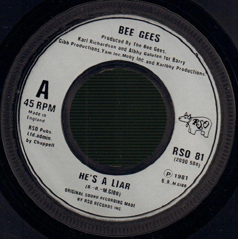 Bee Gees-He's A Liar-RSO-7" Vinyl