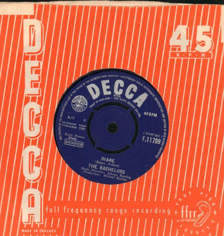 The Bachelors-Diane / The Stars Will Remember-Decca-7" Vinyl