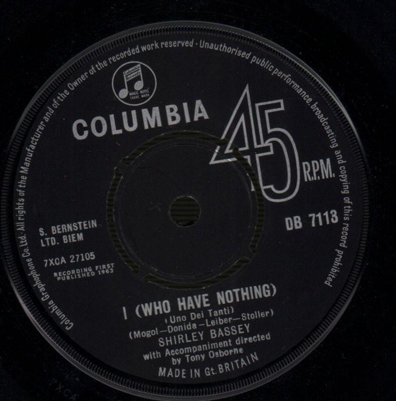 Shirley Bassey-I / How Can You Tell-Decca-7" Vinyl