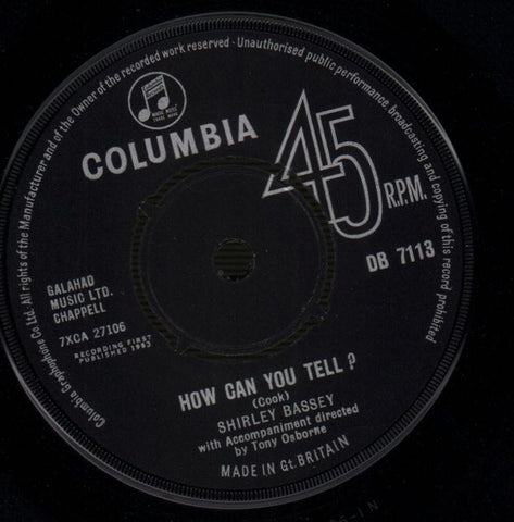 I / How Can You Tell-Decca-7" Vinyl-VG/VG
