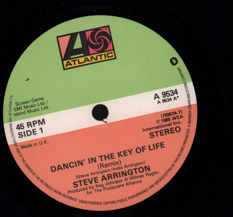 Dancin' In The Key Of Life-Atlantic-7" Vinyl P/S-VG/VG