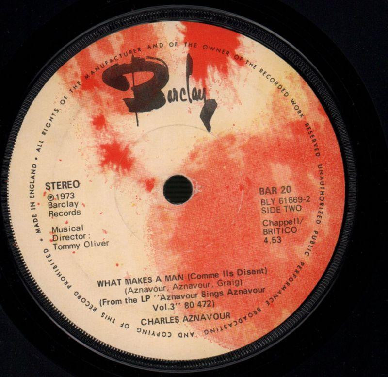 The Old Fashioned Way / What Makes a Man-Barclay-7" Vinyl-VG/VG
