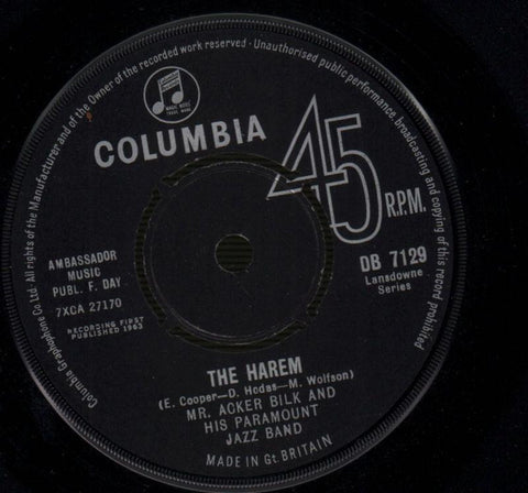Acker Bilk-The Harem / Train Song-Columbia-7" Vinyl