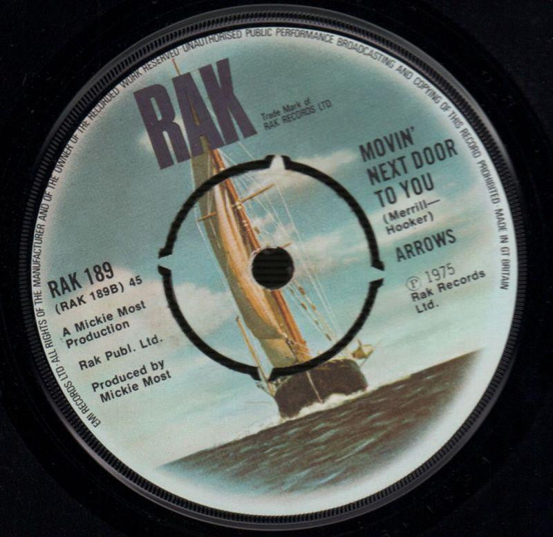 My Last Night With You / Movin Next Door-RAK-7" Vinyl-VG/VG