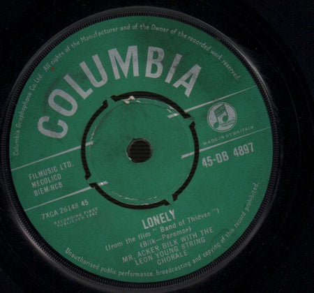 Acker Bilk-Lonely-Columbia-7" Vinyl