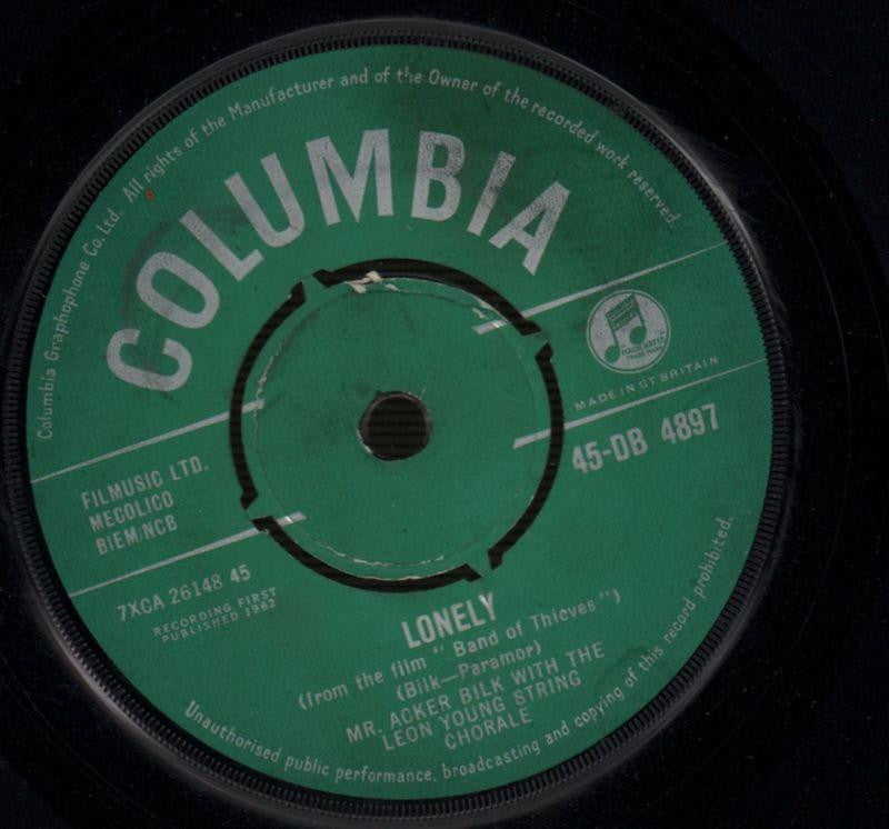 Acker Bilk-Lonely-Columbia-7" Vinyl