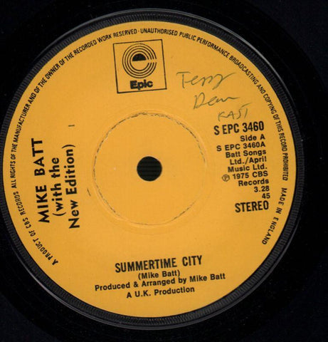 Mike Batt-Summertime City / Children Of The Storm-Epic-7" Vinyl