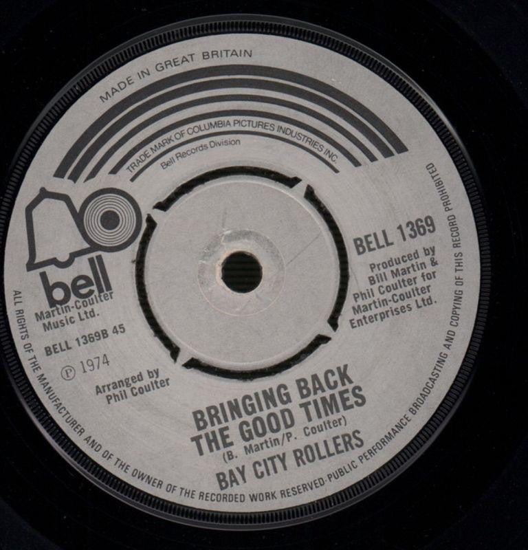 Summerlove Sensation / Bringing Back The Good Times-Bell-7" Vinyl-VG/VG
