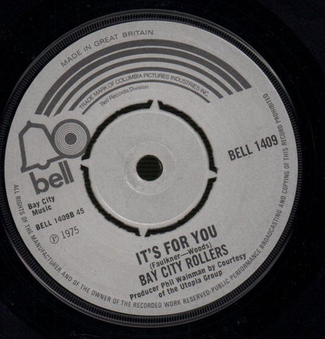Bye Bye Baby / It's For You-Bell-7" Vinyl-VG/VG