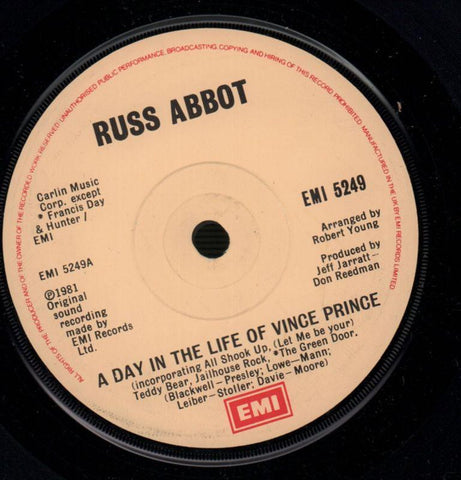 Russ Abbot-A Day In The Life / I Love Em-EMI-7" Vinyl