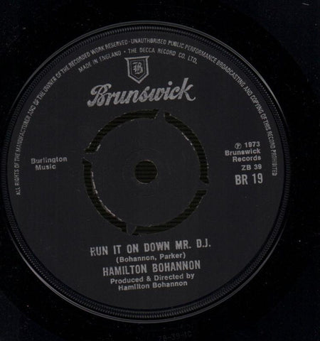 Disco Stomp / Run It On Down Mr DJ-Brunswick-7" Vinyl-VG/VG