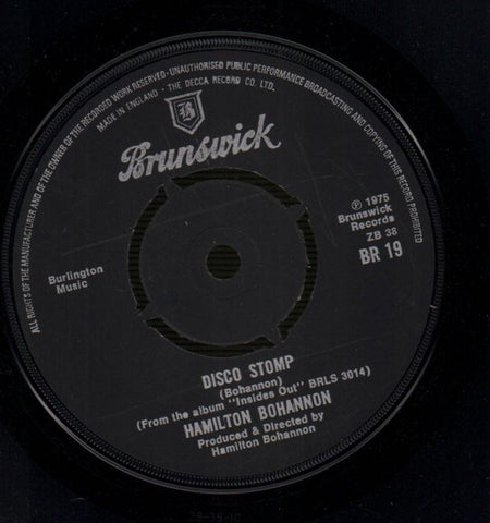 Hamilton Bohannon-Disco Stomp / Run It On Down Mr DJ-Brunswick-7" Vinyl