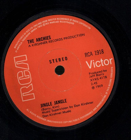 The Archies-Jingle Jangle / Justine-RCA-7" Vinyl