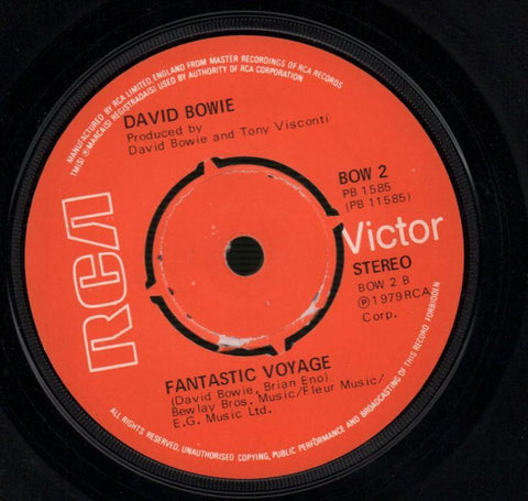 Boys Keep Swinging / Fantastic Voyage-RCA-7" Vinyl-VG-/G
