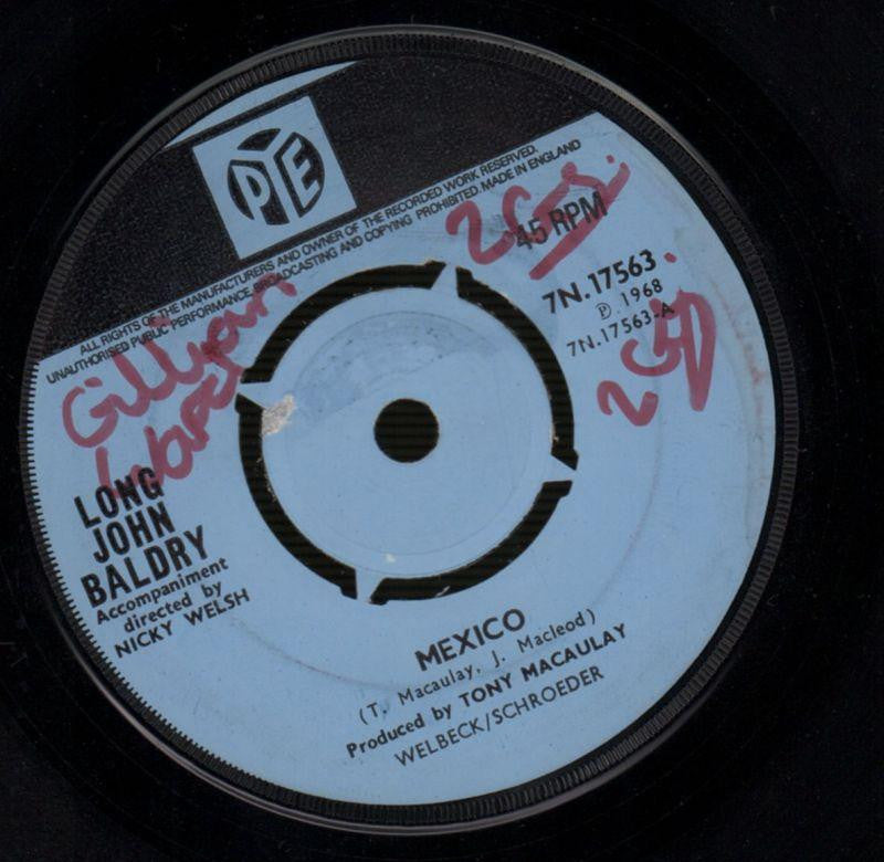 Long John Baldry-Mexico / We're Together-Pye-7" Vinyl