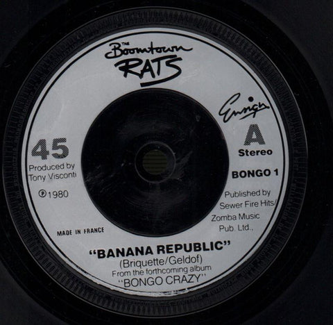 Boomtown Rats-Banana Republic / Man At The Top-Ensign-7" Vinyl