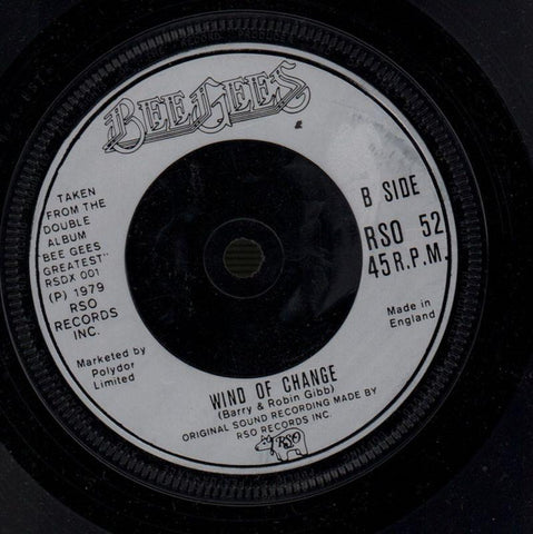 Bee Gees-Spirits / Wind Of Change-RSO-7" Vinyl-VG/VG