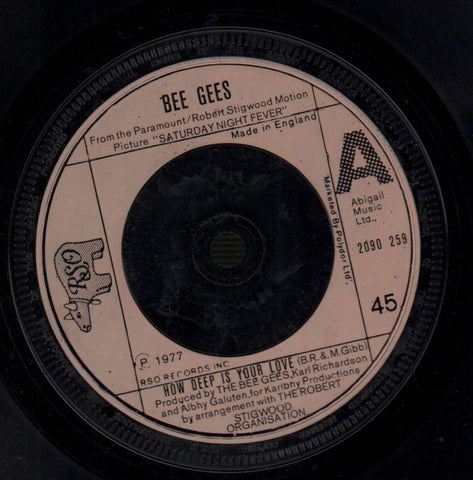 Bee Gees-How Deep Is Your Love / Can't Keep A Good Man Down-RSO-7" Vinyl