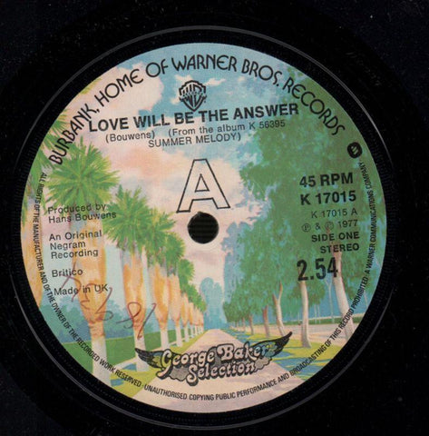 George Baker Selection-Love Will Be The Answer / Marja-Warner-7" Vinyl