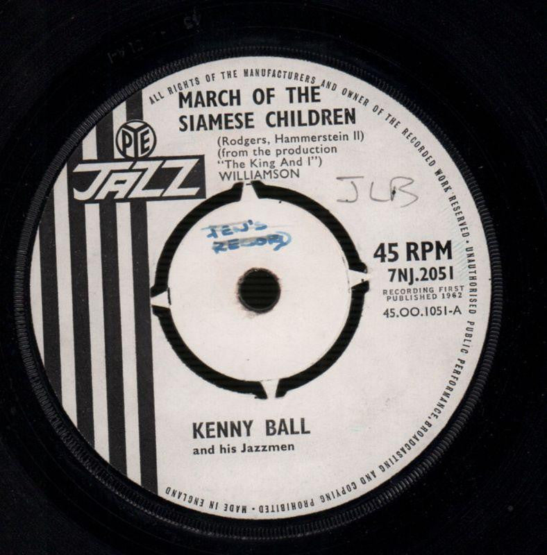 Kenny Ball-March Of The Siamese Children / If I Could Be With You-Pye-7" Vinyl