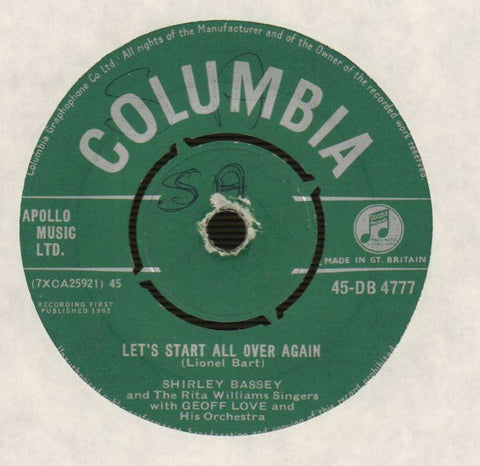 Tonight / Let's Start All Over Again-Columbia-7" Vinyl-VG/VG