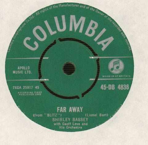 Shirley Bassey-Far Away / My Faith-Columbia-7" Vinyl