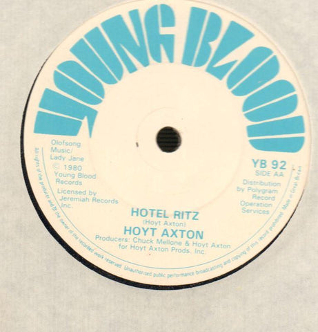 Evangelina / Hotel Ritz-Young Blood-7" Vinyl-VG/Ex