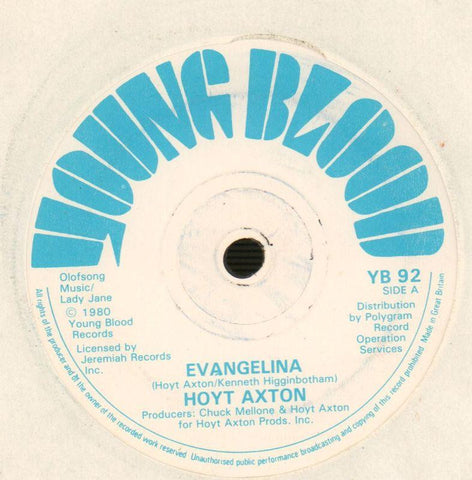 Hoyt Axton-Evangelina / Hotel Ritz-Young Blood-7" Vinyl