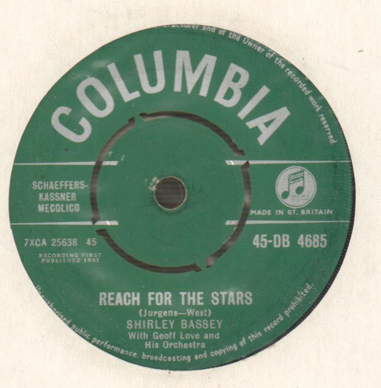 Shirley Bassey-Reach For The Stars / Climb Ev'ry Mountain-Columbia-7" Vinyl