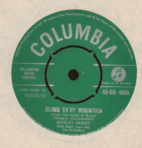 Reach For The Stars / Climb Ev'ry Mountain-Columbia-7" Vinyl-VG/VG