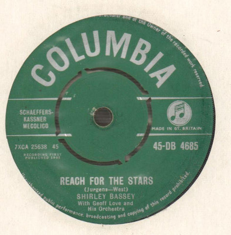 Shirley Bassey-Reach For The Stars / Climb Ev'ry Mountain-Columbia-7" Vinyl