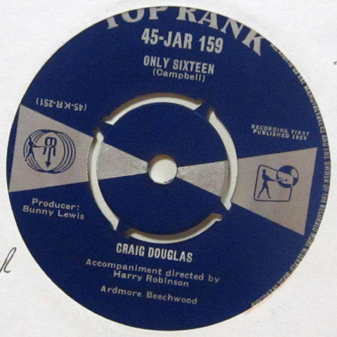Craig Douglas-Only Sixteen-Top Rank-7" Vinyl