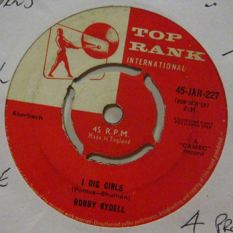 Bobby Rydell-I Dig Girls-Top Rank-7" Vinyl