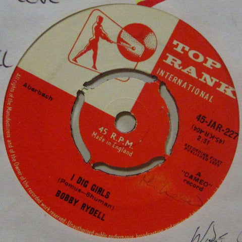 Bobby Rydell-I Dig Girls-Top Rank-7" Vinyl