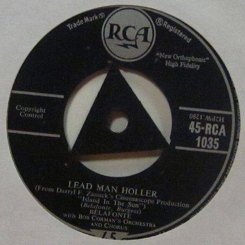 Belafonte-Lead Man Holler-RCA-7" Vinyl