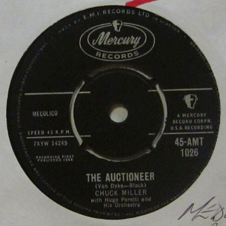 Chuck Miller-The Auctioneer-Mercury-7" Vinyl