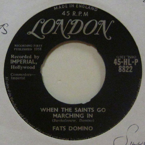 Fats Domino-When The Saints Go Marching In-London-7" Vinyl
